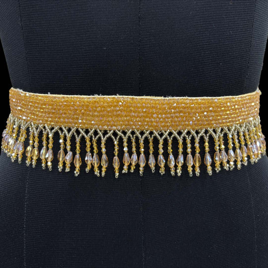 Amber Royale Beaded Waist Belt