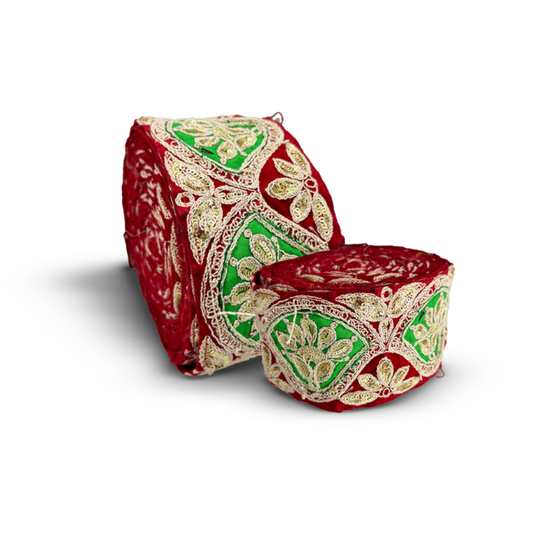Emerald Royale Zari Border (3 Inch) (Comes in 9 Meters)