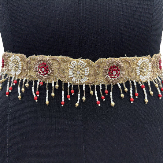 Festive Rosette Tassel Belt