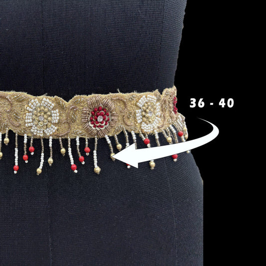 Festive Rosette Tassel Belt