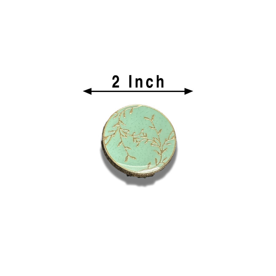 Enchanted Bloom Enamel Button (6Pcs)