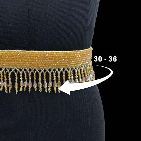 Amber Royale Beaded Waist Belt