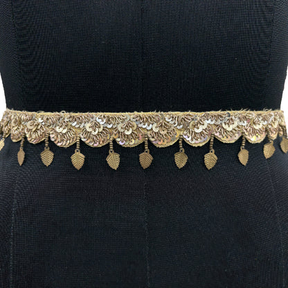 Gilded Charm Leaf Belt