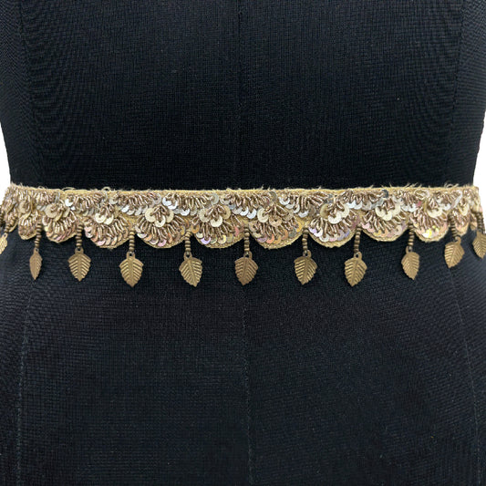 Gilded Charm Leaf Belt