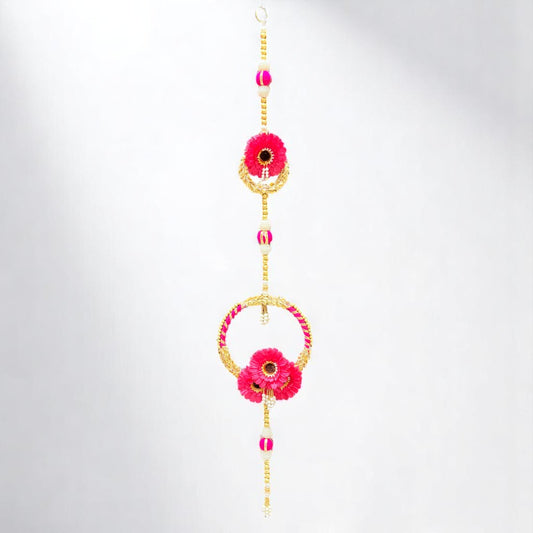 Floral Hoop Cascade Bandarwal (pair)