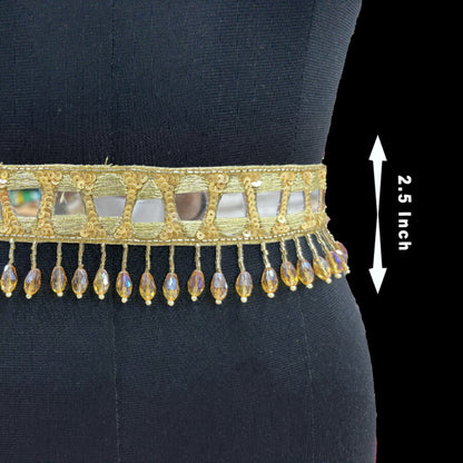 Golden Prism Mirror Belt