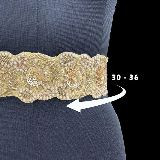 Zari Bloom Embroidered Belt
