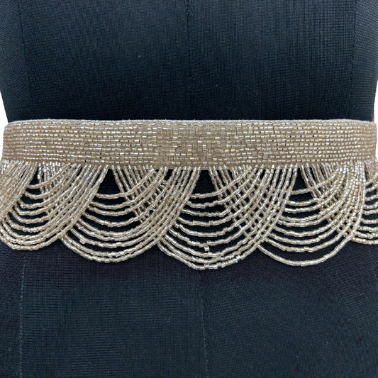Silver Cascade Layered Belt