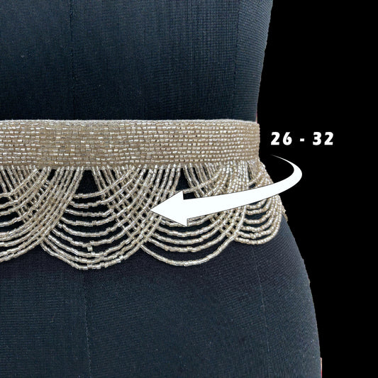 Silver Cascade Layered Belt