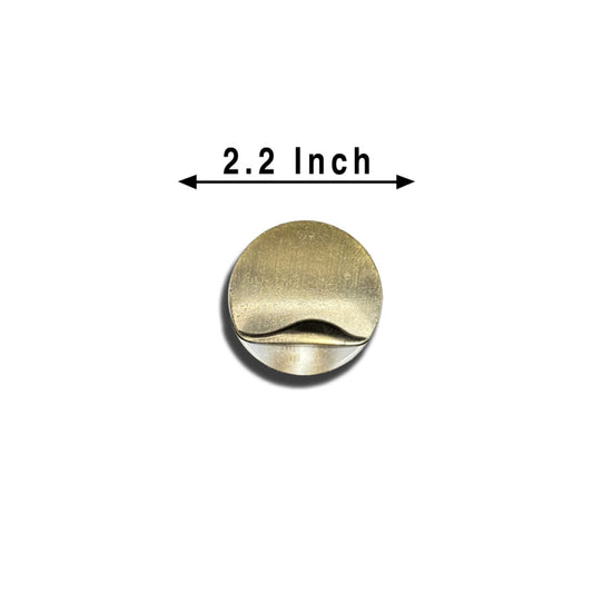 Abstract Wave Gold Metal Button (6Pcs)