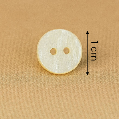 Classic Pearl Matte Button – 2 Hole