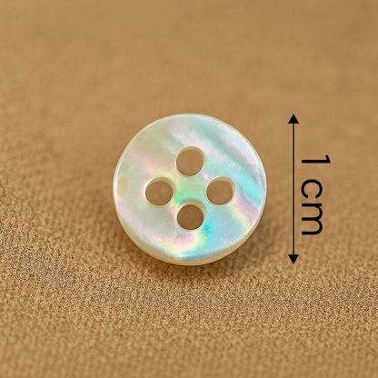 Iridescent 4-Hole Shell Button