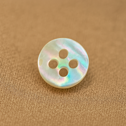 Iridescent 4-Hole Shell Button