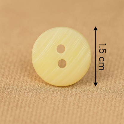 Textured Lemon Matte Button