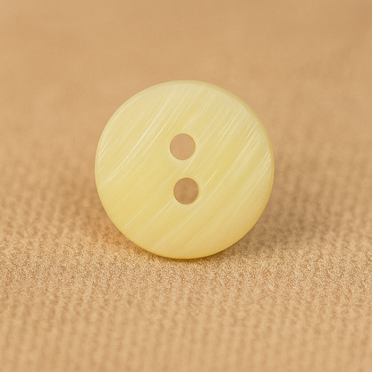 Textured Lemon Matte Button