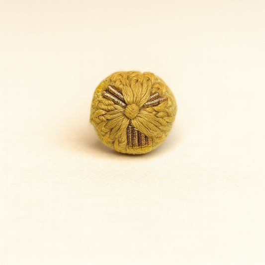 Antique Mustard Thread Jewel