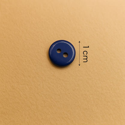 Navy Blue Dual-Hole Button