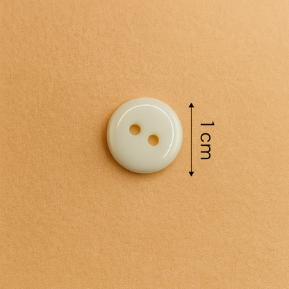Creamy Ivory Gloss Button
