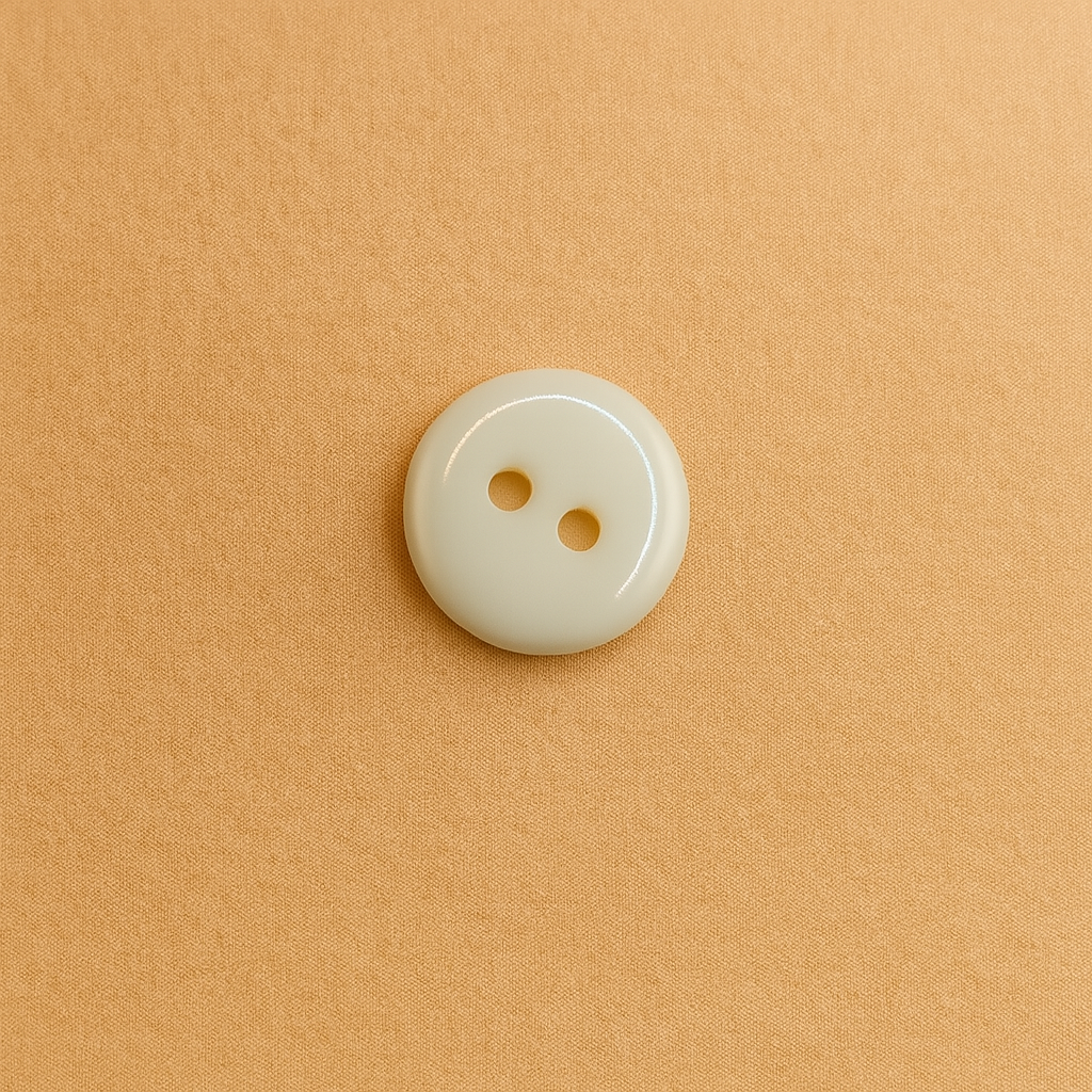 Creamy Ivory Gloss Button