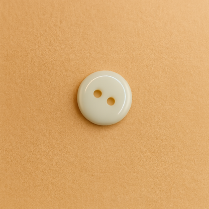 Creamy Ivory Gloss Button