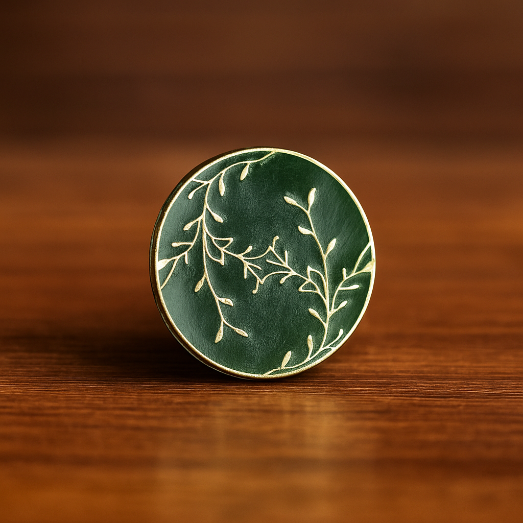 Enchanted Bloom Enamel Button (6Pcs)
