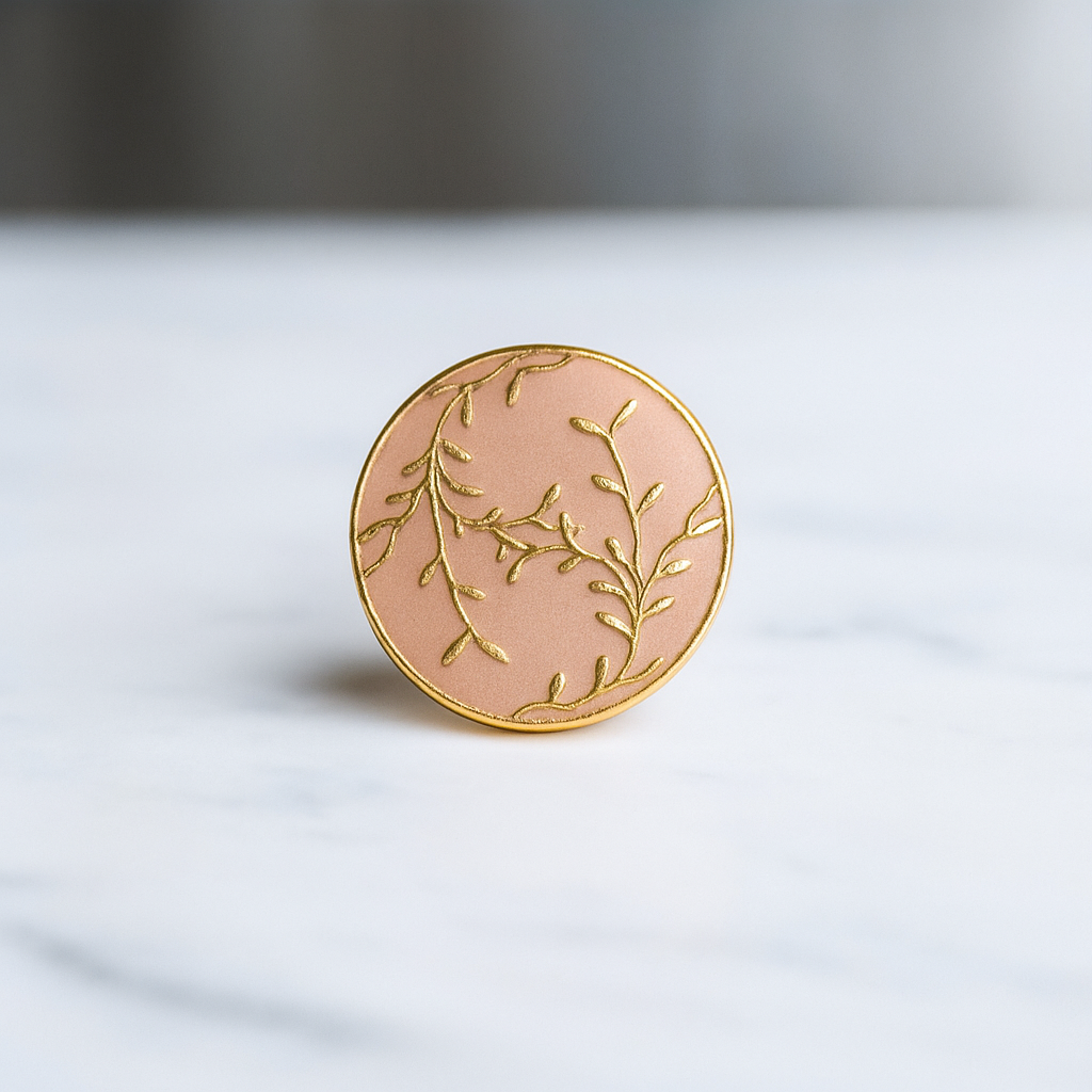 Enchanted Bloom Enamel Button (6Pcs)