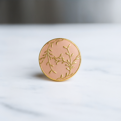 Enchanted Bloom Enamel Button (6Pcs)