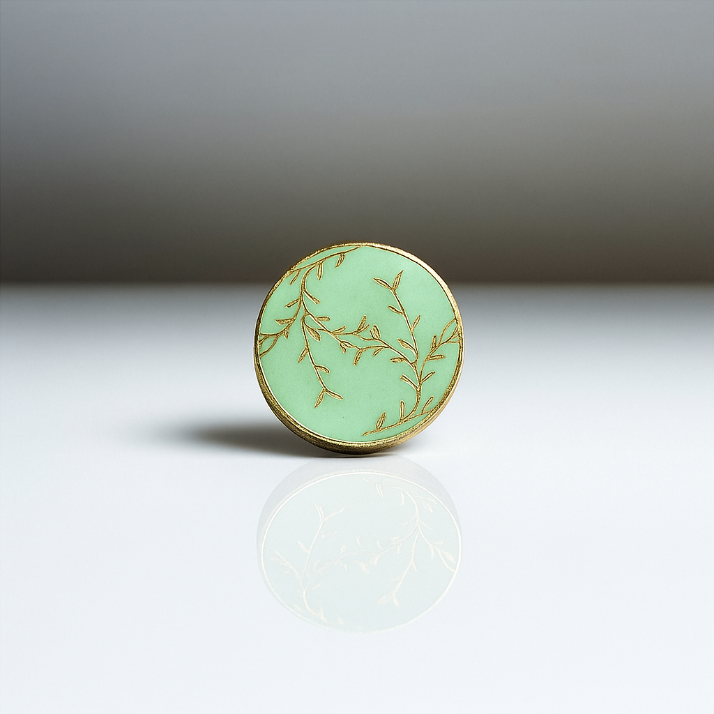 Enchanted Bloom Enamel Button (6Pcs)