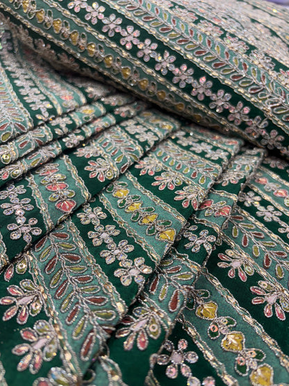 Emerald Bloom Tapestry