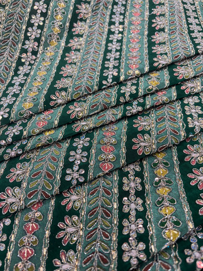 Emerald Bloom Tapestry