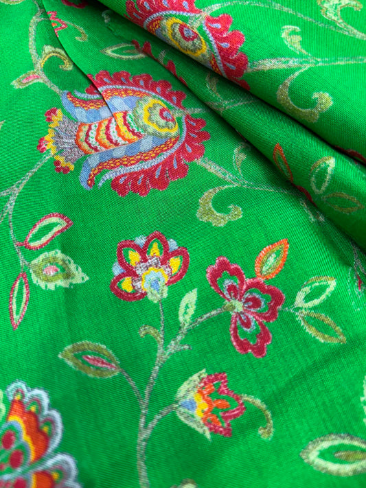 Verdant Garden Bloom (Muslin Print)