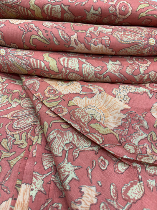 Terracotta Bloom Trail (Muslin Print)