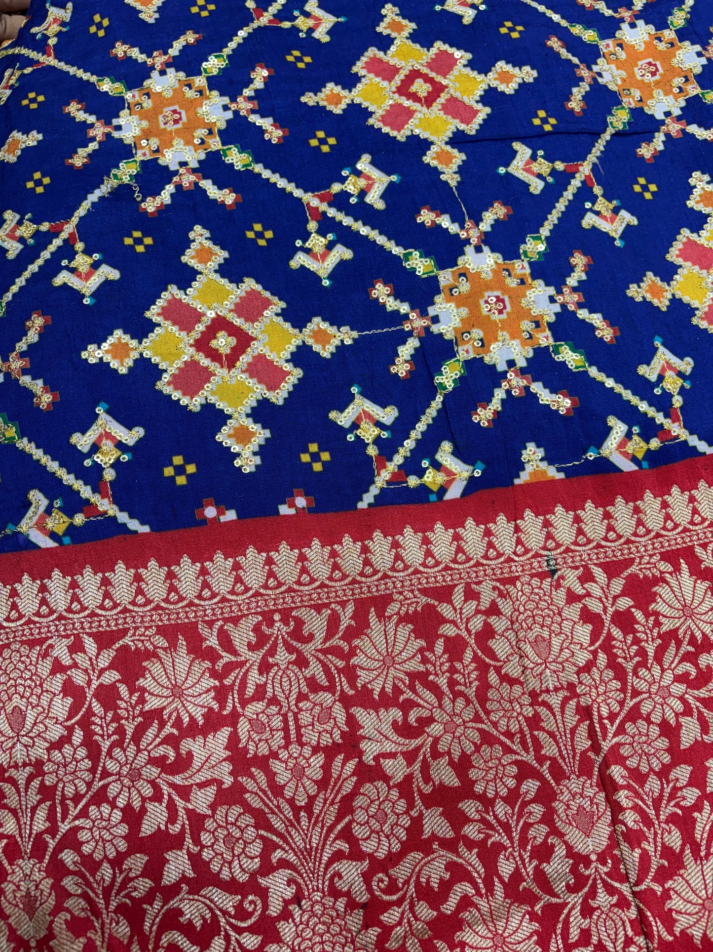 Banarasi Patola Melange (Silk with Patola Print)