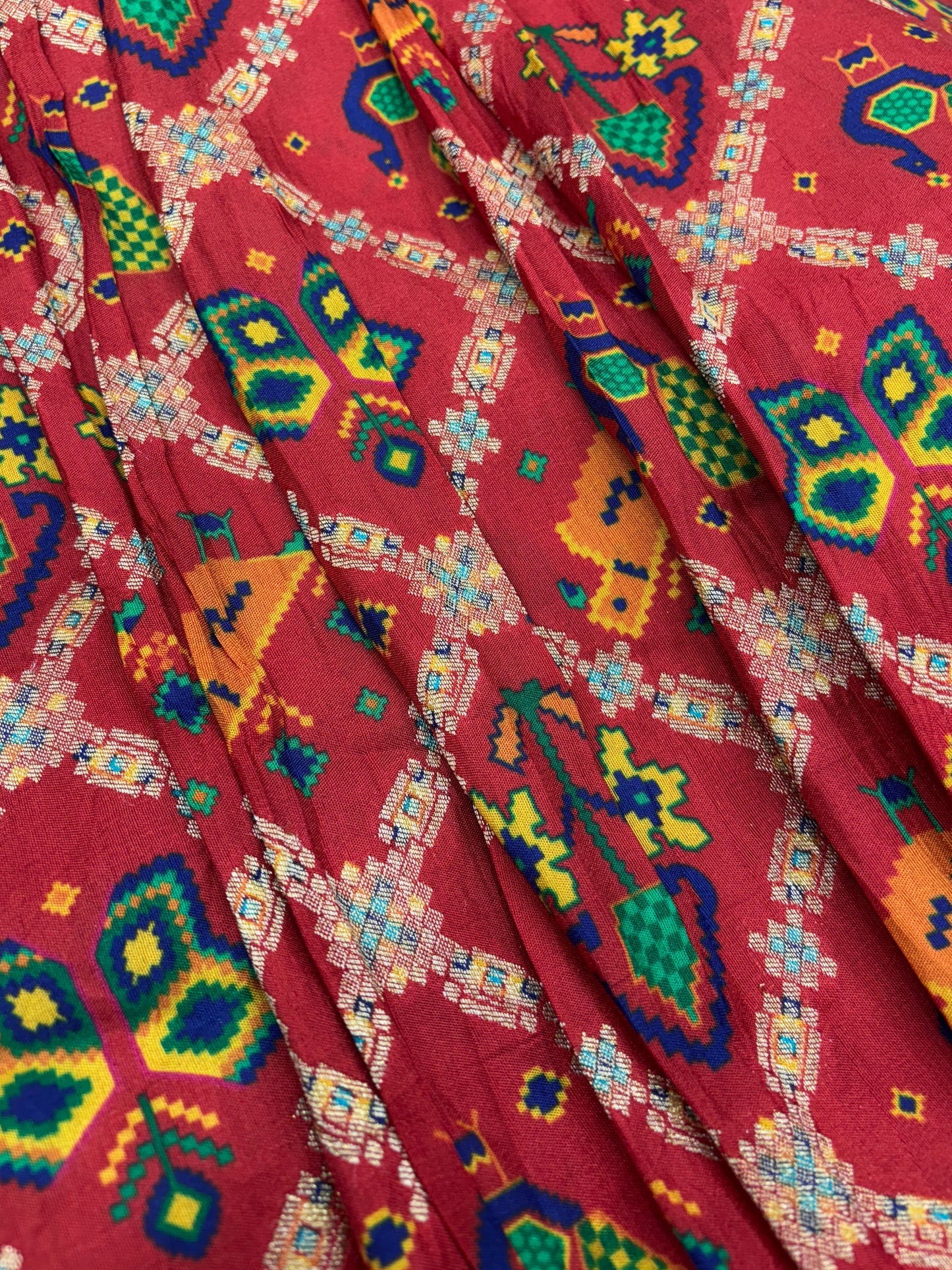 Royal Peacock Symphony (Banarasi Patola Print)