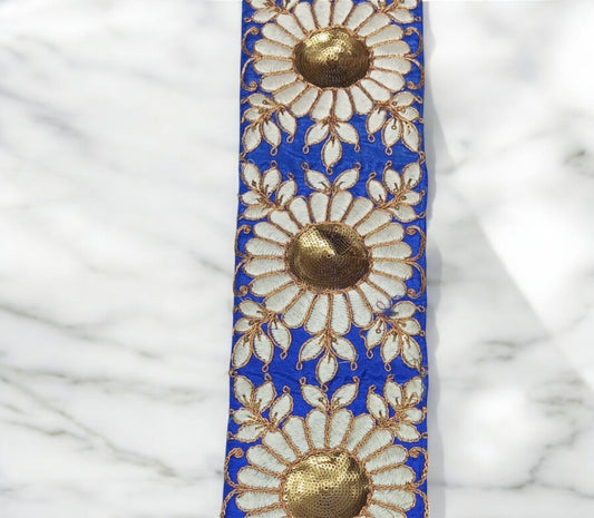 Royal Bloom Sequin Lace (Comes in 9 Meters)