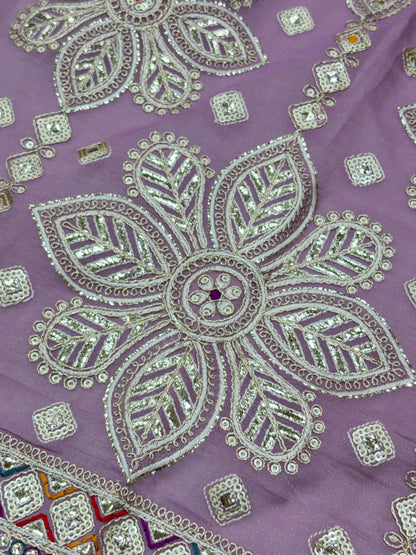Sheeshmahal Vibes (Tissue with Gota Embroidery)