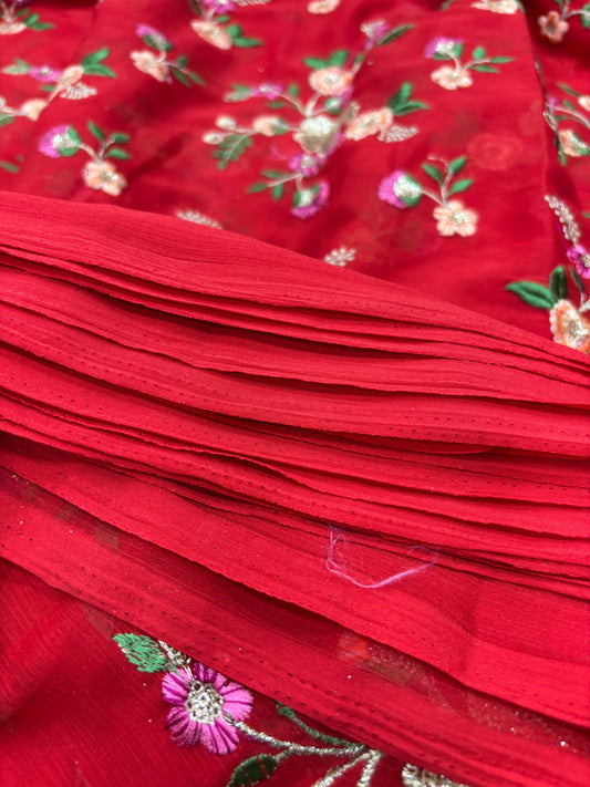 Phoolvati (Chinon with Embroidery Work)