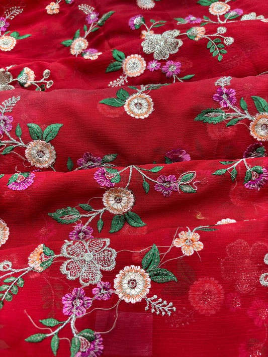 Phoolvati (Chinon with Embroidery Work)
