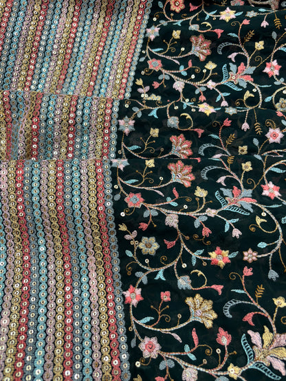Noorani Rangoli Sequin-Thread Panel