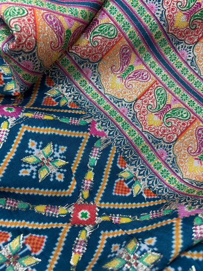 Phulkari Fusion Banarasi Weave