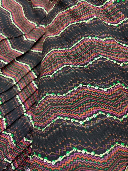 Tribal Glitz Sequin Drape (Gorjet with Suta Work)