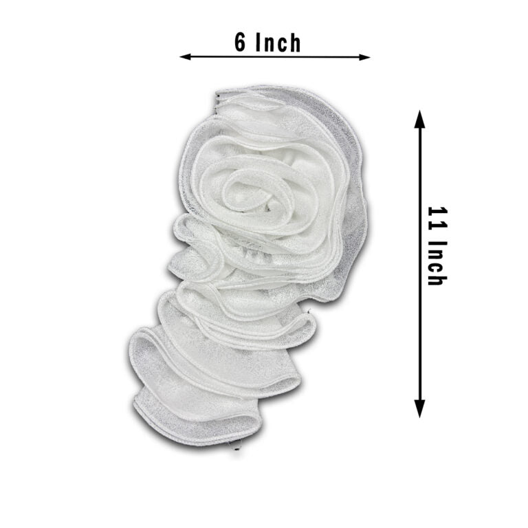 Ivory Bloom Organza Rose Patch