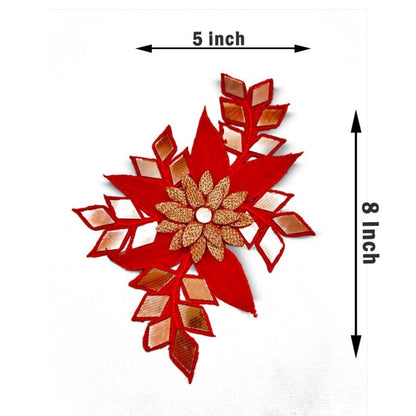 Festive Scarlet Mirror Patch