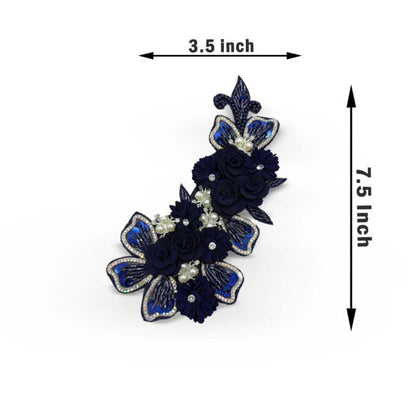 Royal Sapphire Embellished Patch