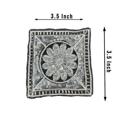 Glitter Bloom Square Patch
