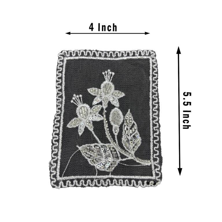 Dewdrop Floral Panel Patch