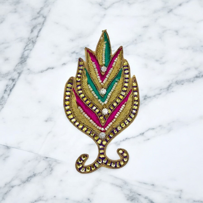 Royal Peacock Feather Patch