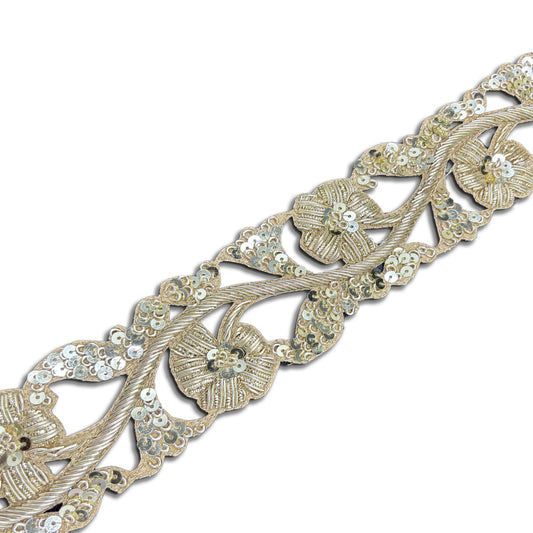 Sparkling Blossom Vines Border (2 Inch)(Comes in 9 Meters)
