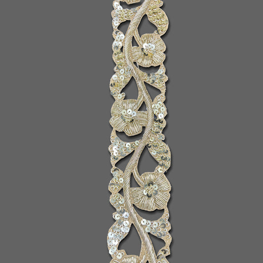 Sparkling Blossom Vines Border (2 Inch)(Comes in 9 Meters)