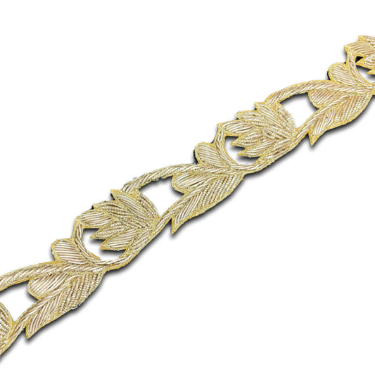 Golden Leaf Cascade Border (1 Inch)(Comes in 9 Meters)